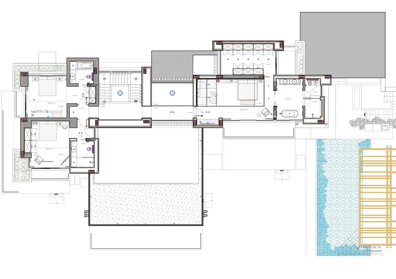 living - Casa / villa de 851m² con 293m² terraza en venta en Quinta - Plano del piso - 3