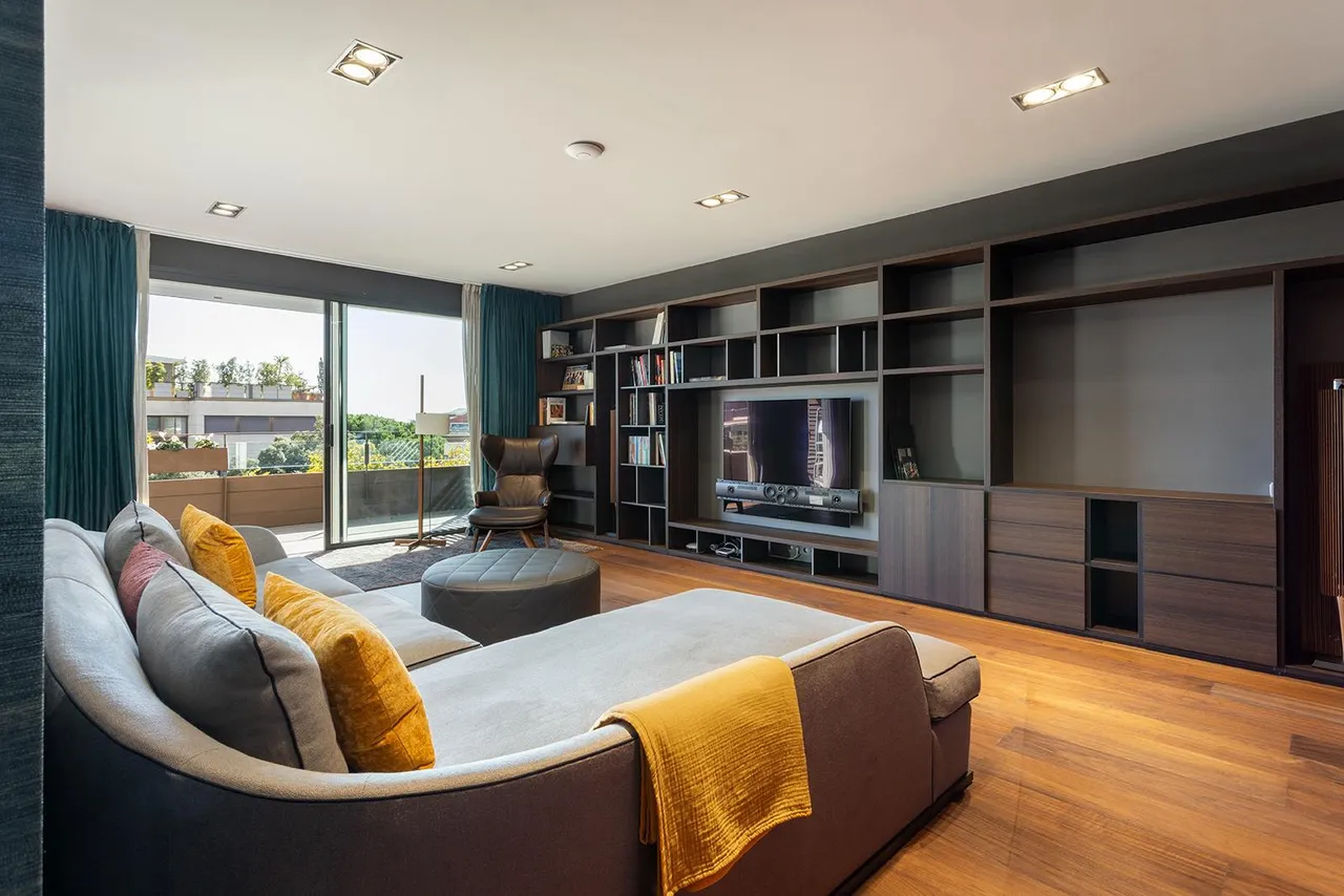 living - Piso de 115m² con 26m² terraza en venta en Pedralbes - gallery - 9