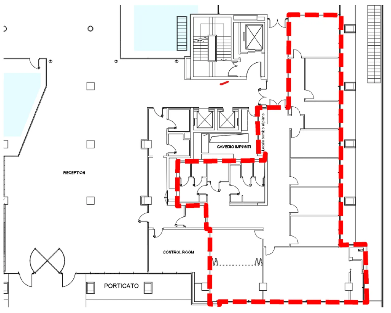 office - Centro Leoni - Building B - Office - Dils - Floor Plan - 1