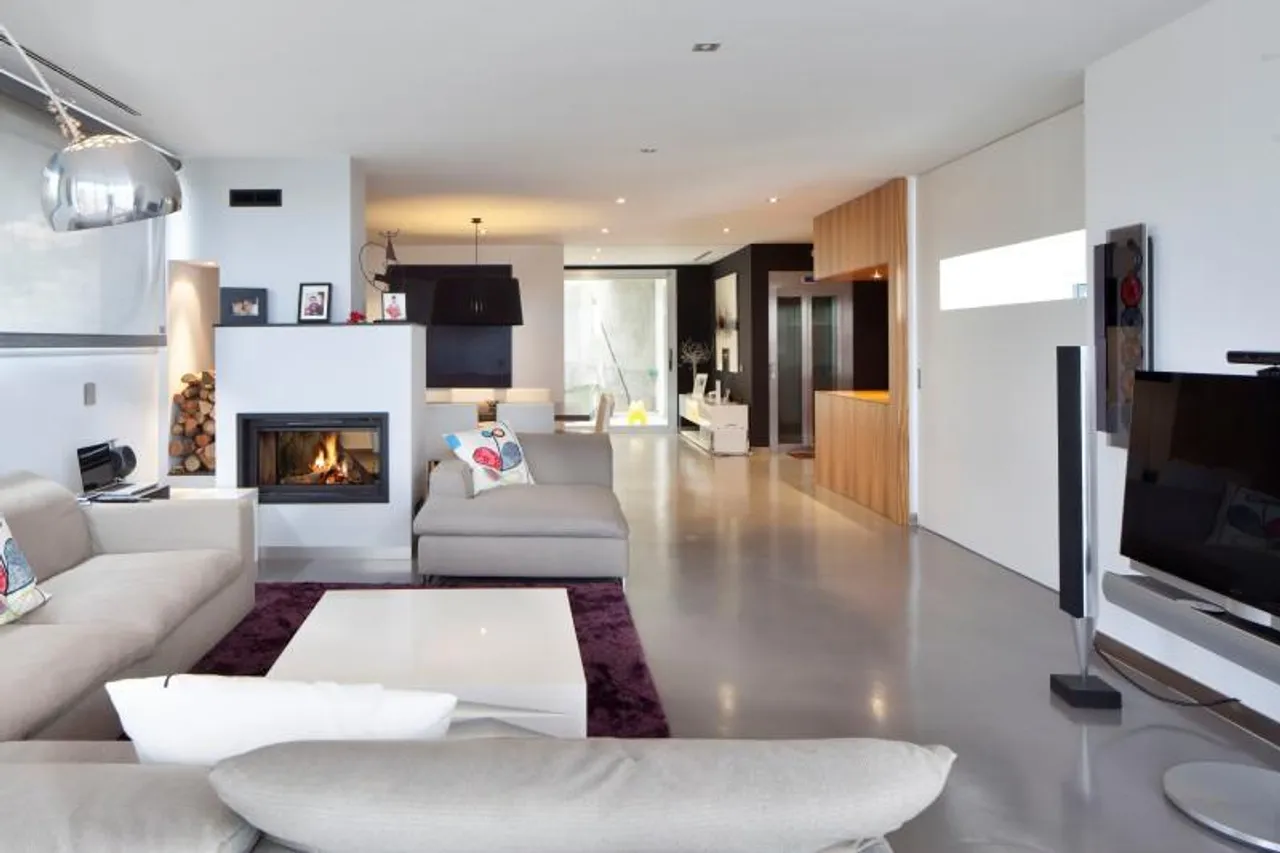 living - Villa moderna en la Costa Brava al lado del puerto de Blanes - gallery - 3