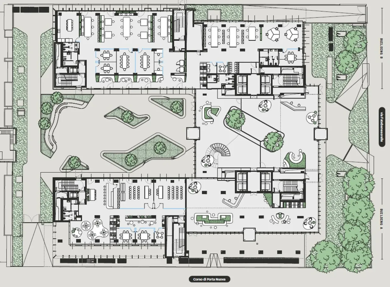 office - CPN19 - Corso di Porta Nuova 19 - Office - Dils - Floor Plan - 2