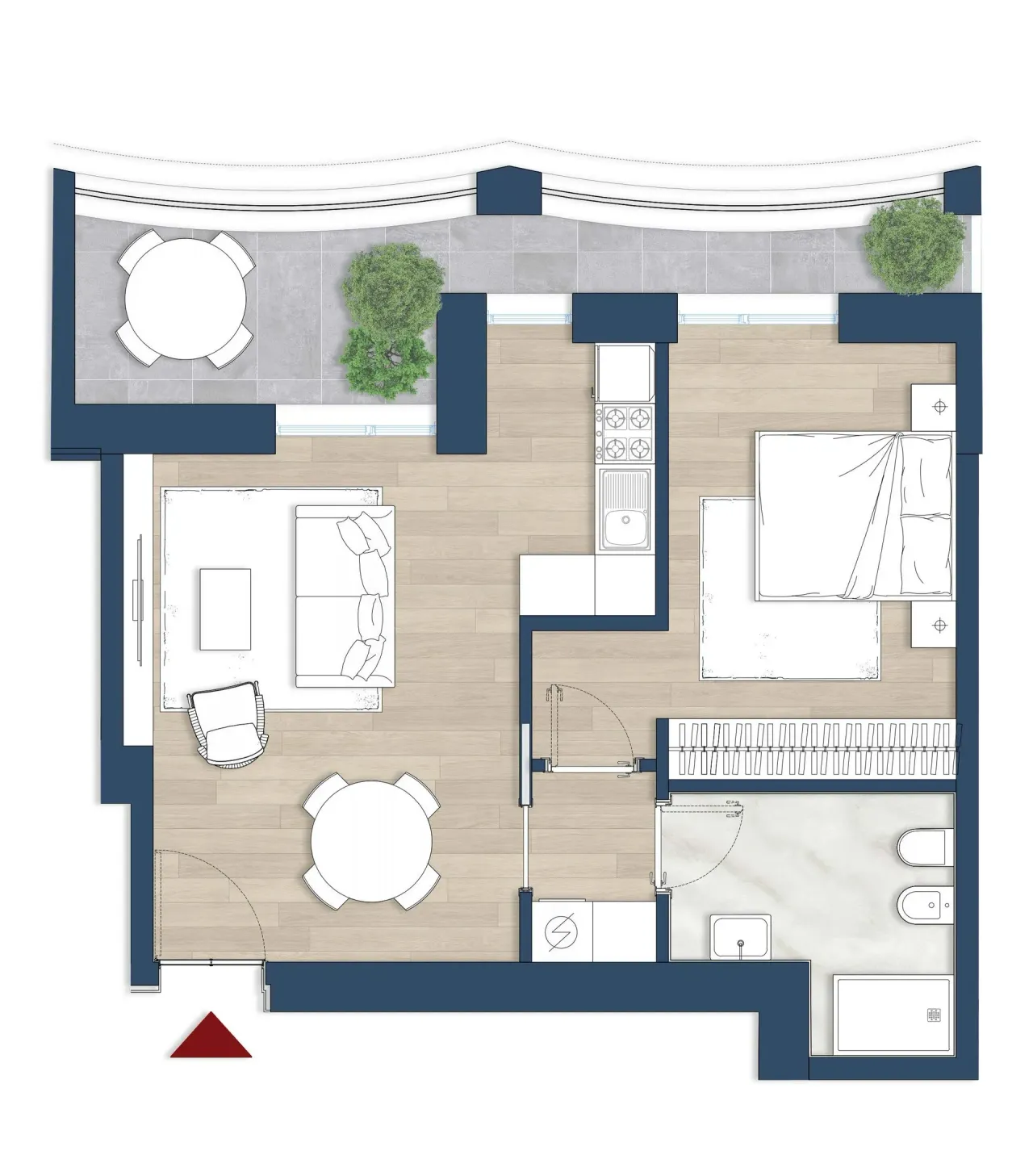 living - Balilla 16/18 - Living - Dils - Floor Plan - 1