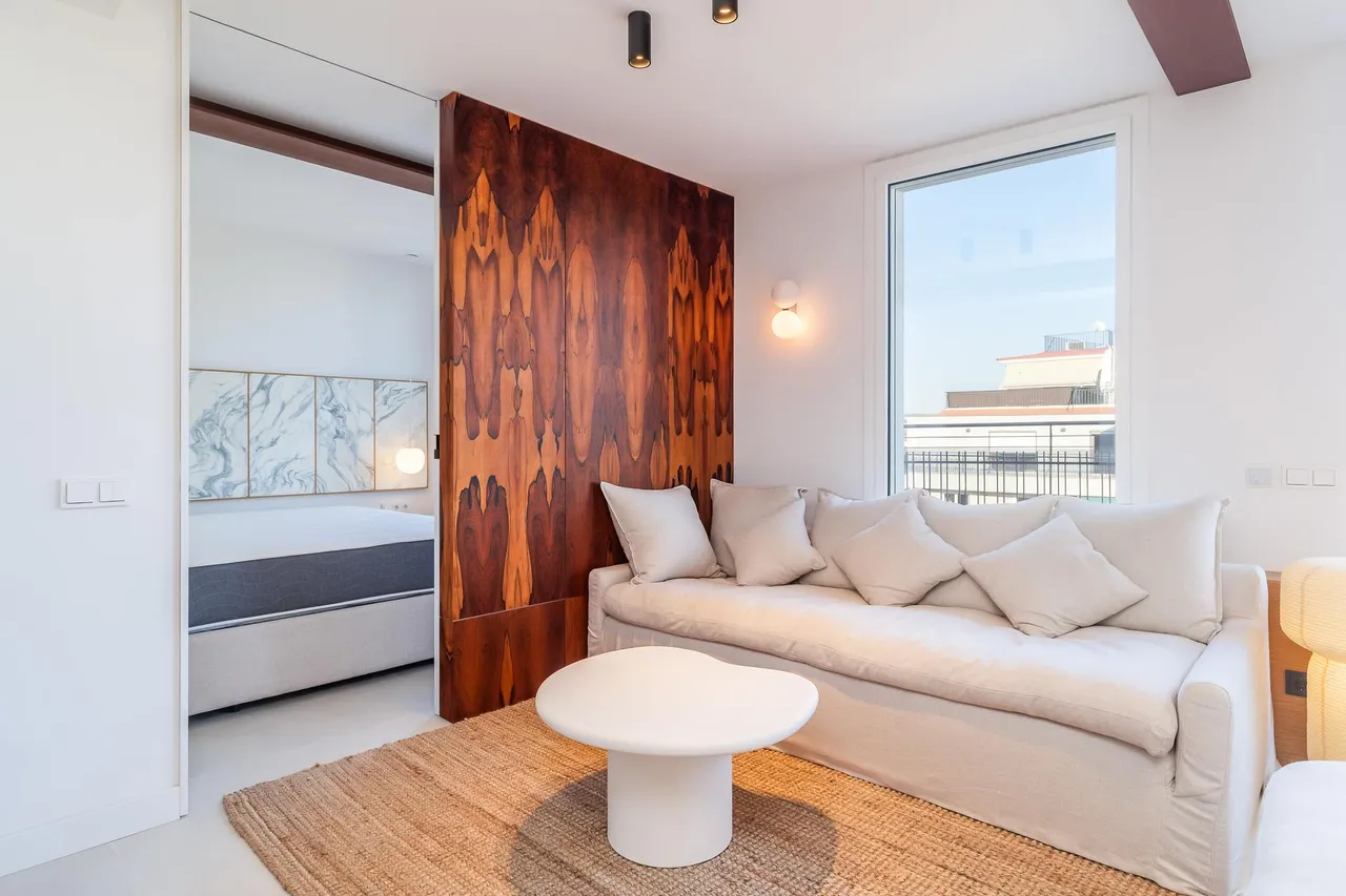 living - Ático de 117m² con 107m² terraza en venta en Les Corts - gallery - 10