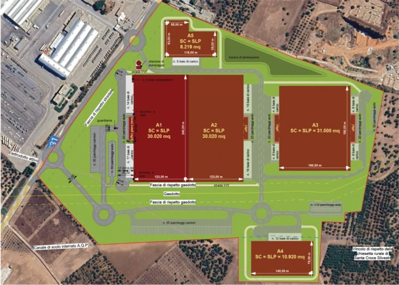 logistics - Bitonto Logistics Park - Logistics - Dils - Verdiepingsplan - 1