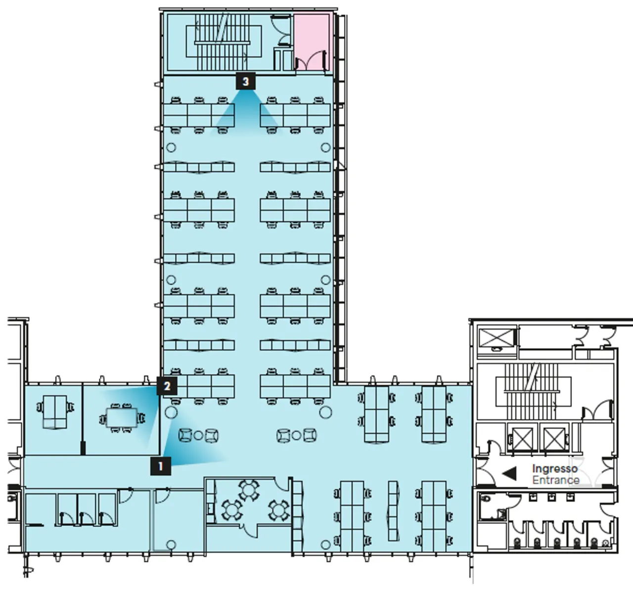 office - Maciachini Business Park - Uffici - Dils - Planimetria - 1