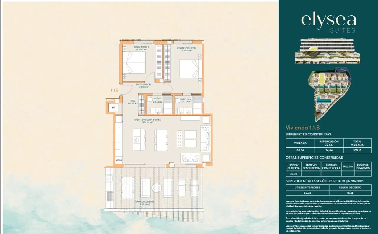 living - Elysea Suites - Floor Plan - 1