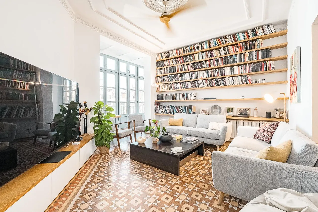 living - Piso de 179m² con 8m² terraza en venta en Eixample Derecho - gallery - 2