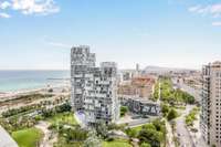 living - Piso de 97m² con terraza de 46m² en venta en Diagonal Mar - gallery thumbnail - 2