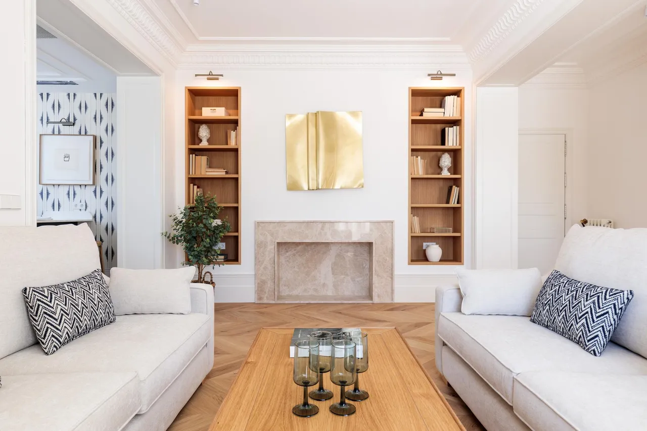 living - Ático de 178m² con 29m² terraza en venta en Goya, Madrid - gallery - 7