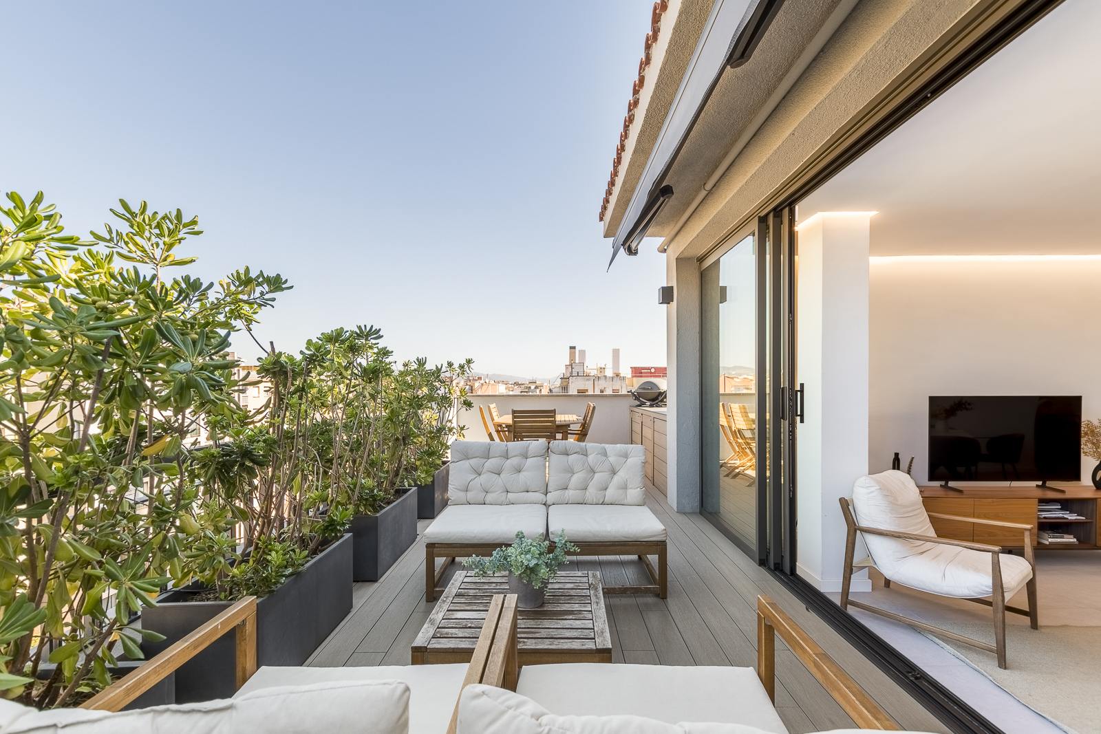 living - 79m² penthouse with 35m² terrace for sale in Eixample Right - gallery - 8