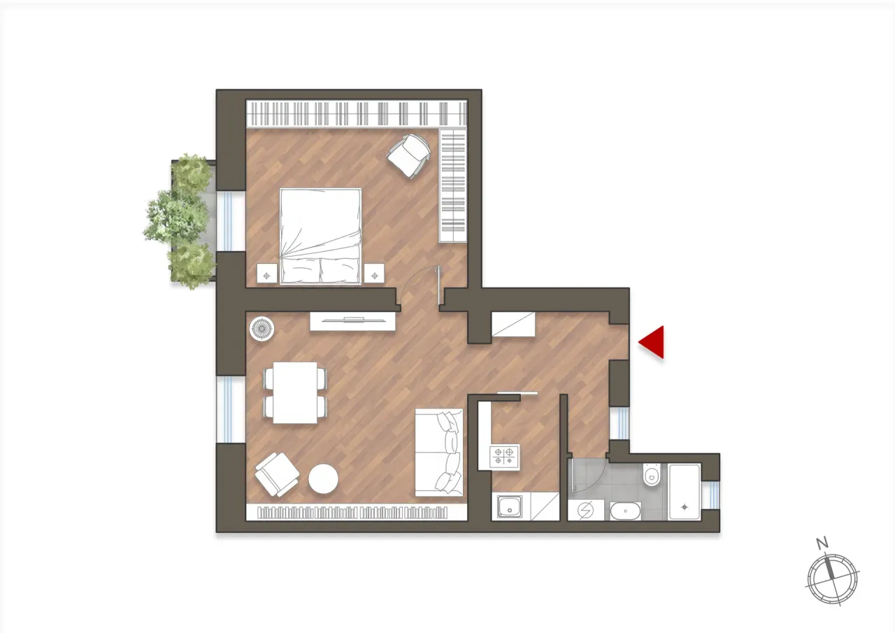 living - Monte Nero 10 - Living - Dils - Planimetria - 1