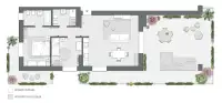 Two Bedrooms of 114 sqm - Edificio C4 - LivinUp  | Milano - Floor Plan thumbnail - 1