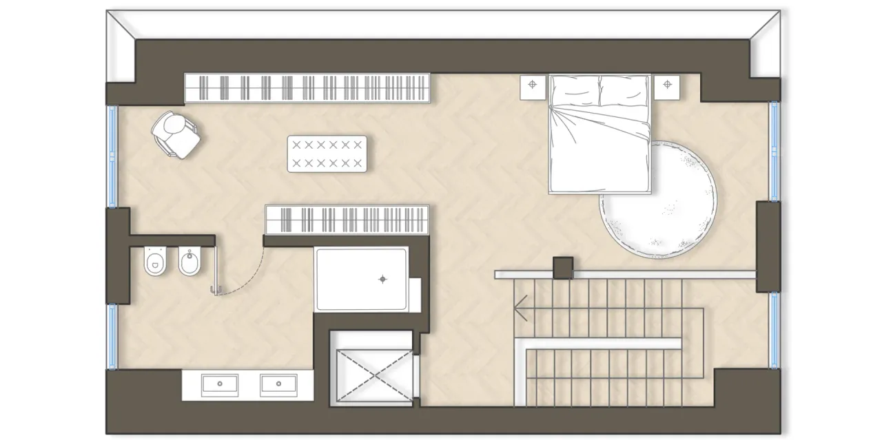 living - Perrone di San Martino 12 - Living - Dils - Verdiepingsplan - 3