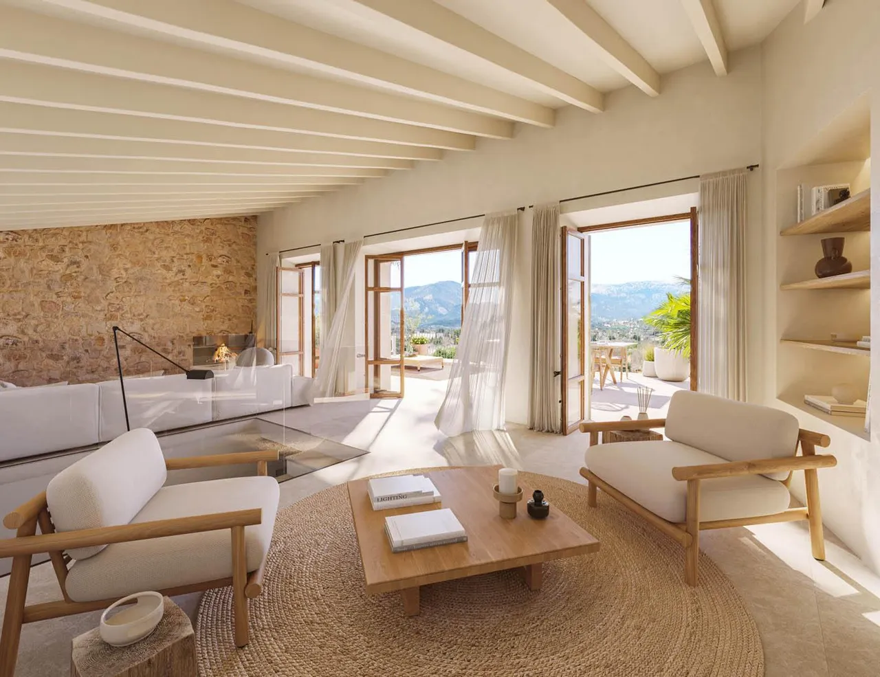 living - 300m² house / villa with 130m² garden for sale in Santa Maria del Cami - gallery - 8