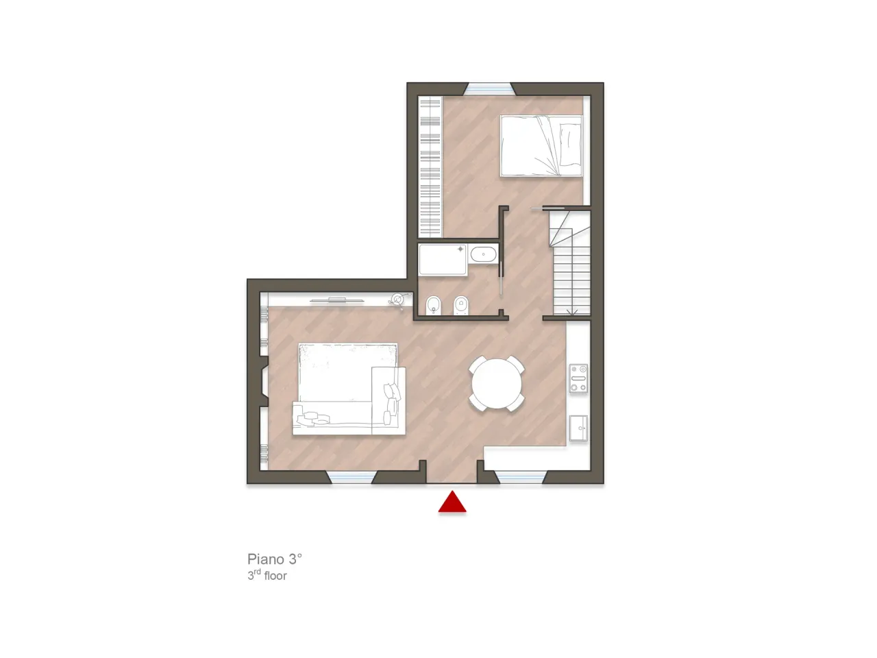 living - Giordano Bruno 13 - Living - Dils - Floor Plan - 2