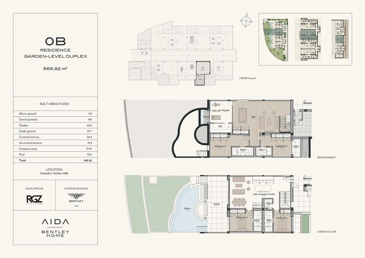 living - AIDA Apartments, Golden Mile, Costa del Sol - Floor Plan - 2
