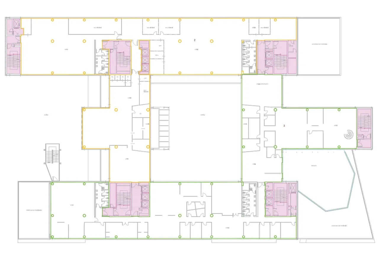 office - Maciachini Business Park - Kantoren - Dils - Verdiepingsplan - 5