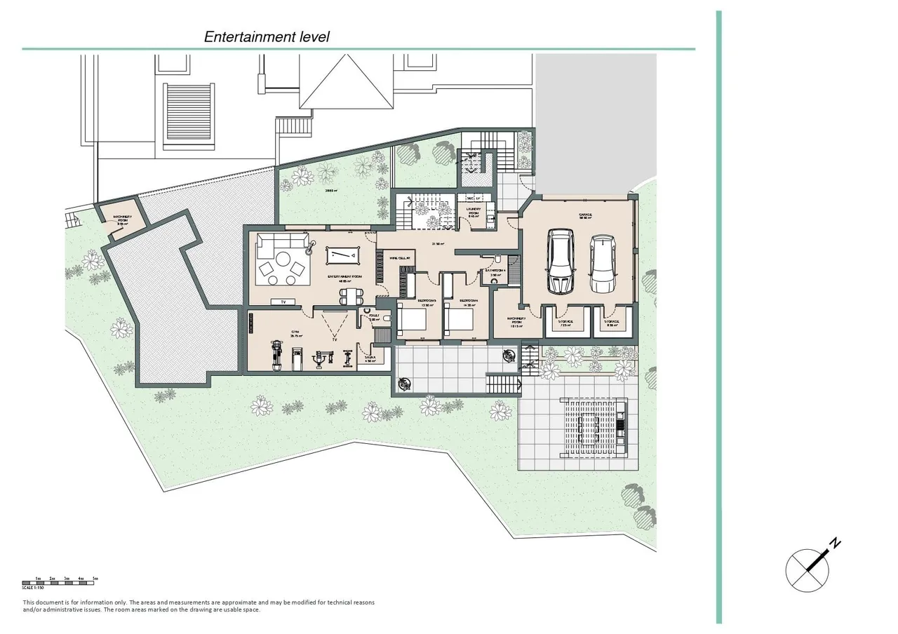 living - Casa / villa de 577m² con 428m² terraza en venta en Quinta - Plano del piso - 2