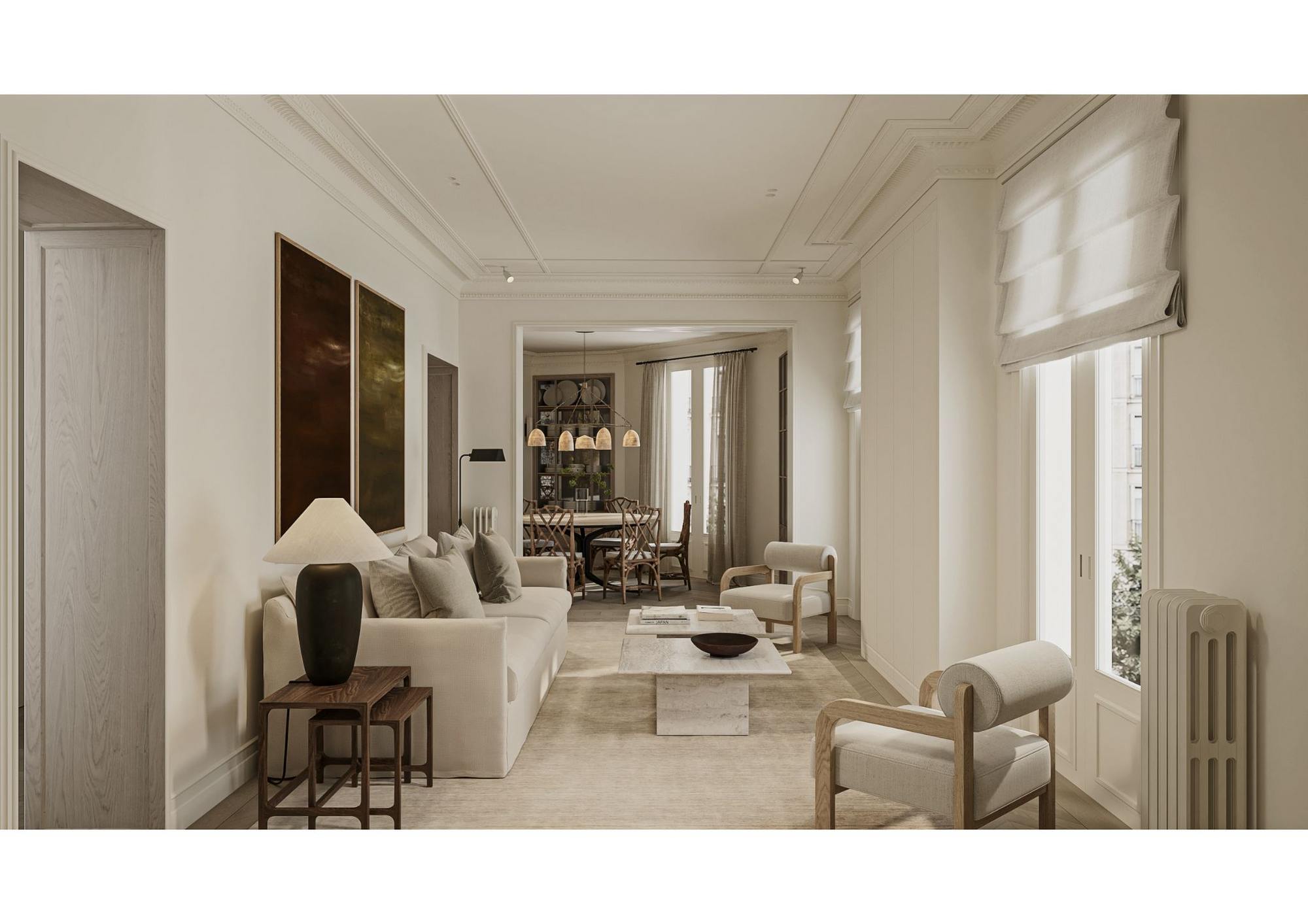 living - 251m² apartment for sale in Argüelles, Madrid - gallery - 2
