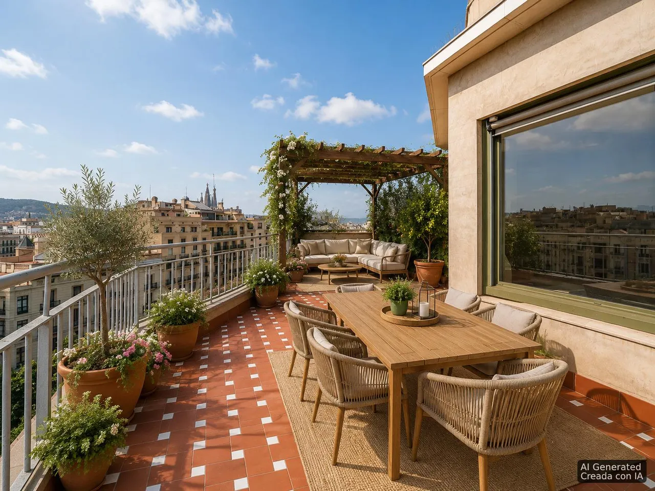 living - 91m² penthouse with 18m² terrace for sale in Eixample Right - gallery - 3