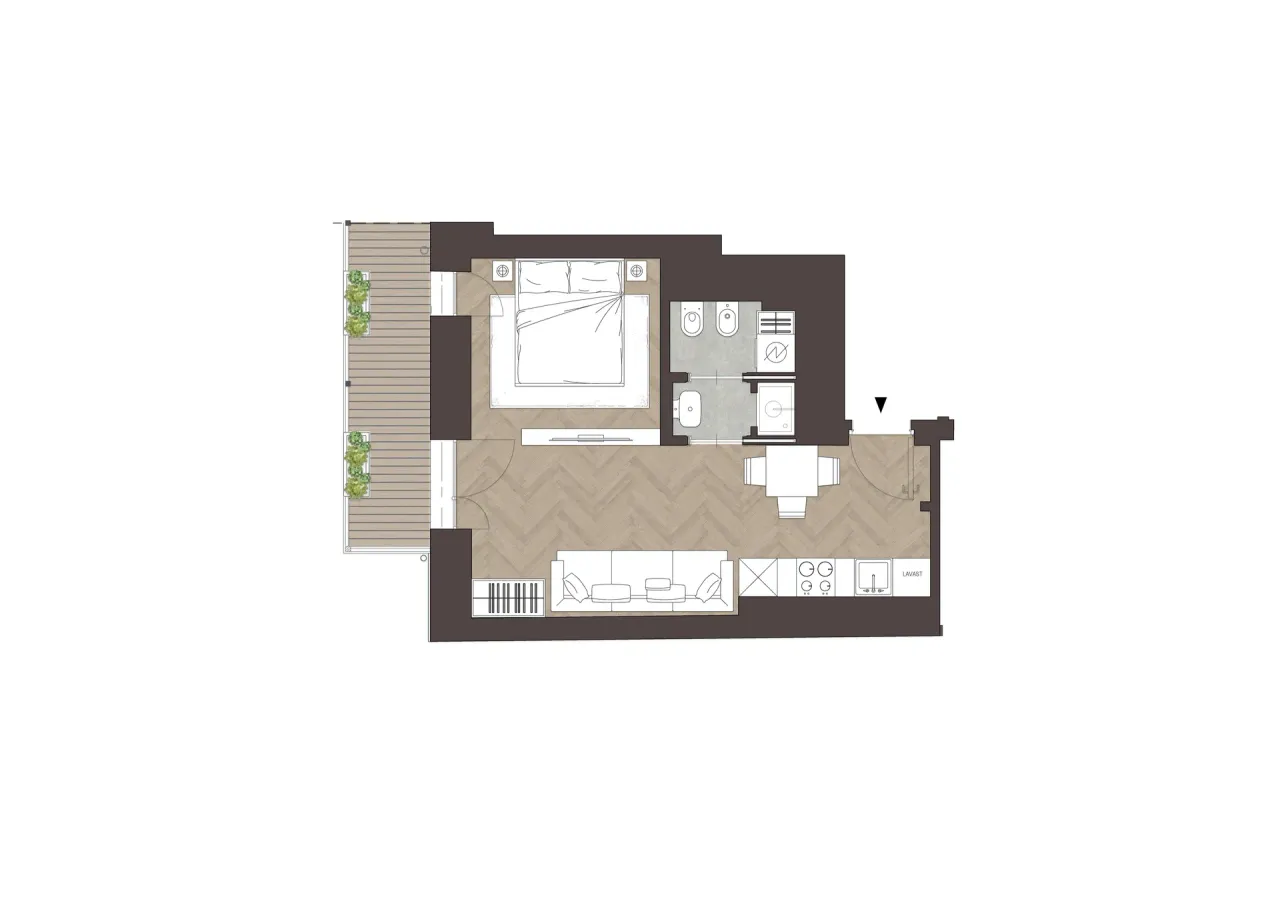 living - Magenta 54 - Living - Dils - Planimetria - 1