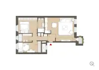 living - De Cristoforis 15 - Wonen - Dils - Verdiepingsplan thumbnail - 1