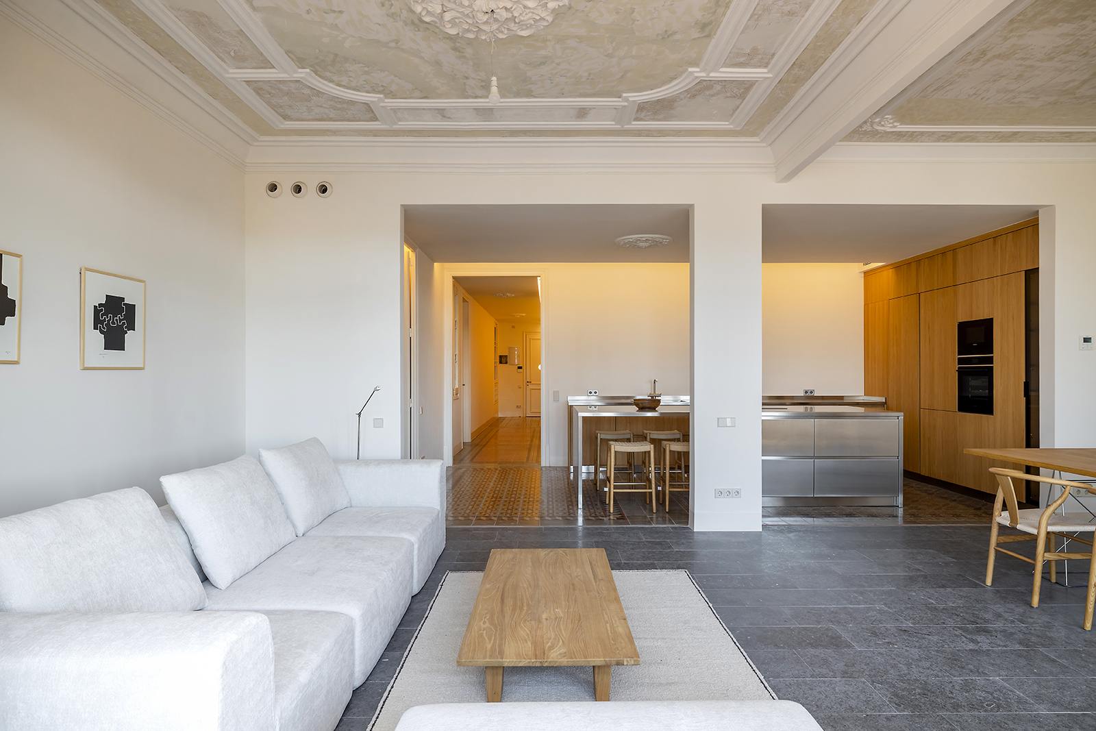 living - Piso de 184m² con 12m² terraza en venta en Eixample Derecho - gallery - 6