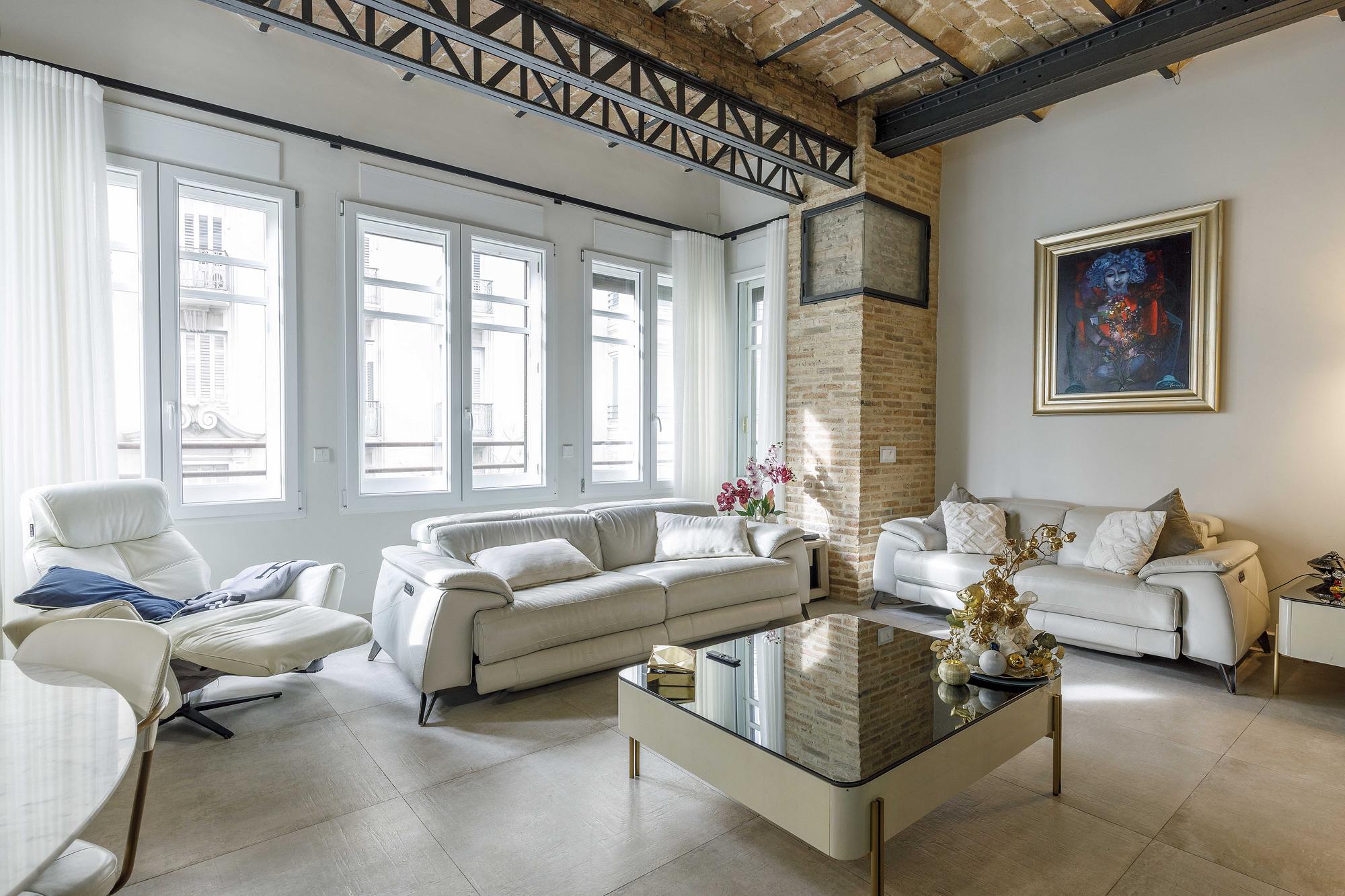 living - Piso de 230m² en alquiler en Sant Francesc, Valencia - gallery - 3