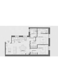 living - Piso de 65m² en venta en Lista, Madrid - Plano del piso thumbnail - 1