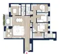 living - Mangiagalli 3 - Living - Dils - Floor Plan thumbnail - 1