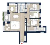 living - Mangiagalli 3 - Living - Dils - Floor Plan thumbnail - 1