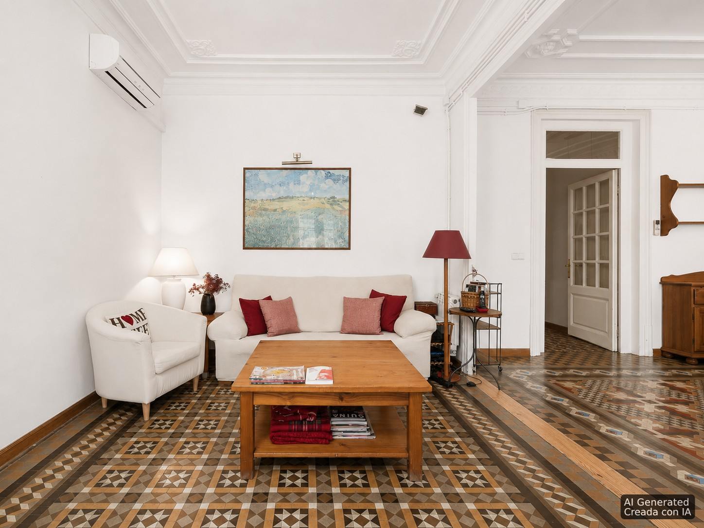 living - 156m² apartment for sale in Eixample Right, Barcelona - gallery thumbnail - 8