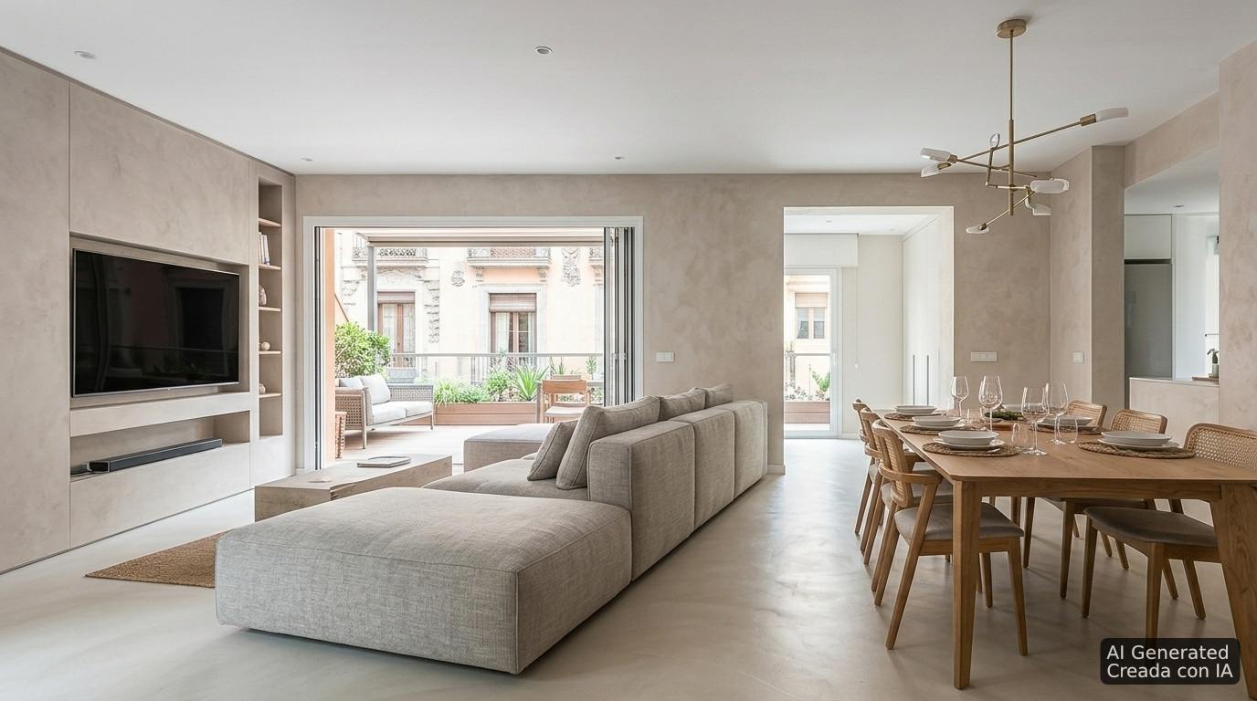 living - 109m² apartment for sale in Gótico, Barcelona - gallery thumbnail - 3
