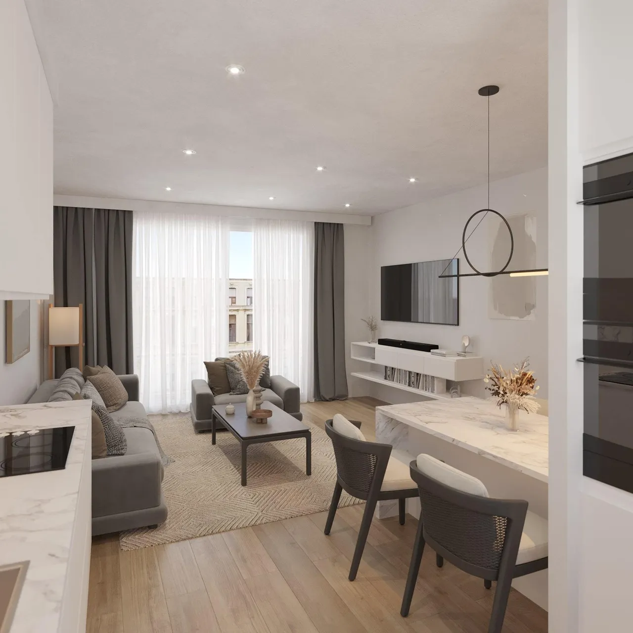 living - Pibernat Homes - gallery - 7