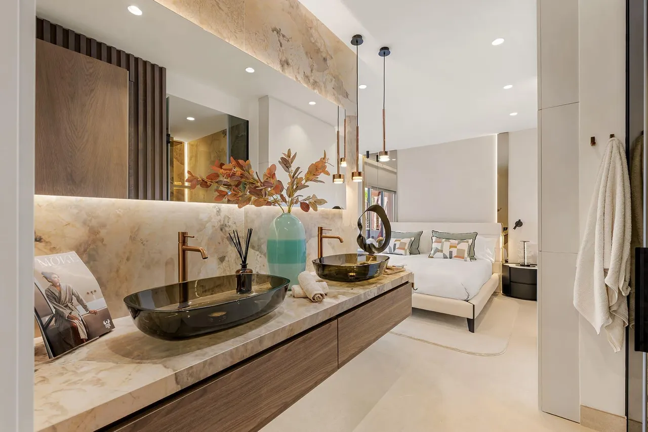 living - 130m² apartment with 67m² terrace for sale in New Golden Mile - gallery - 6