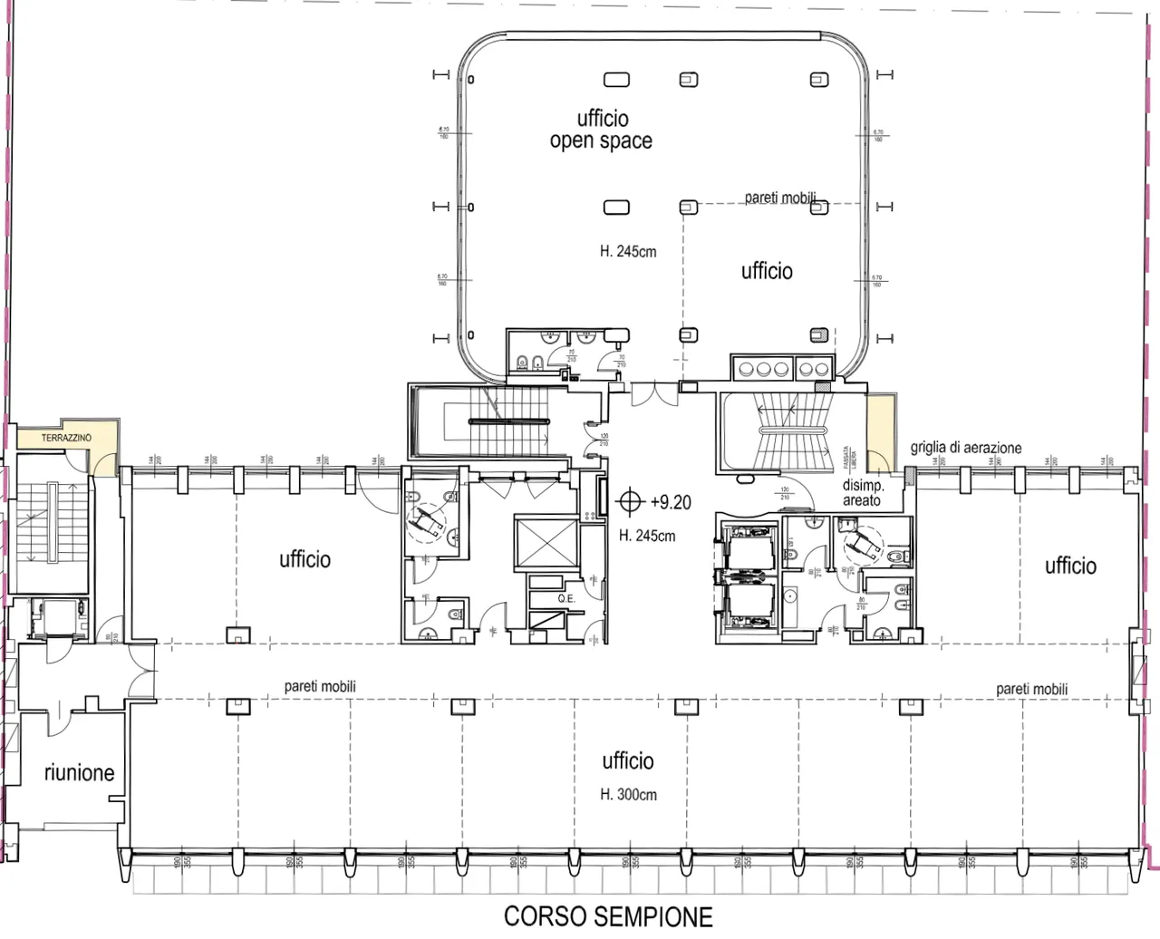 office - Sempione 68 - Office - Dils - Verdiepingsplan - 1
