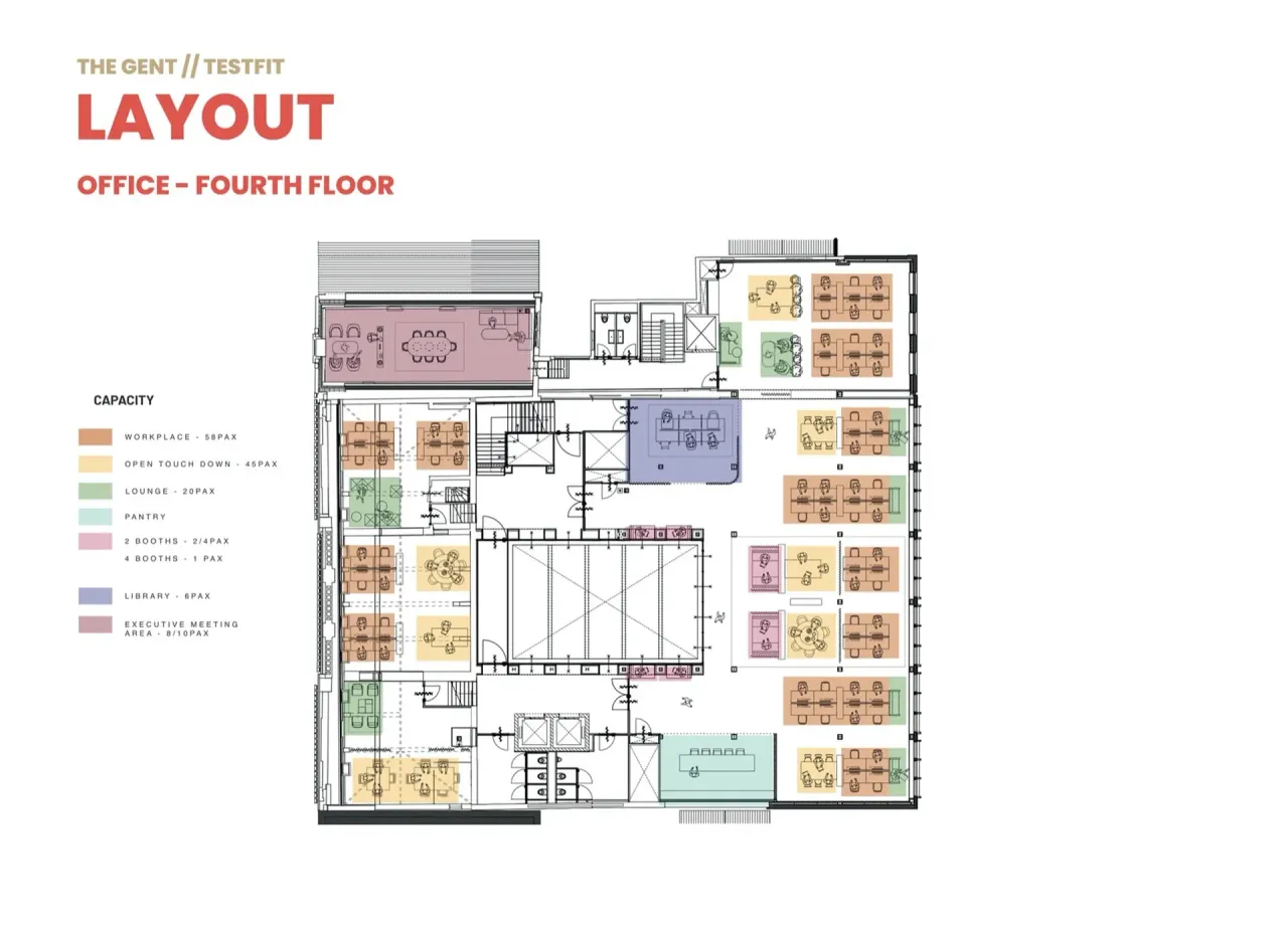 office - The Gent - Office - Dils - Plan d'étage - 2