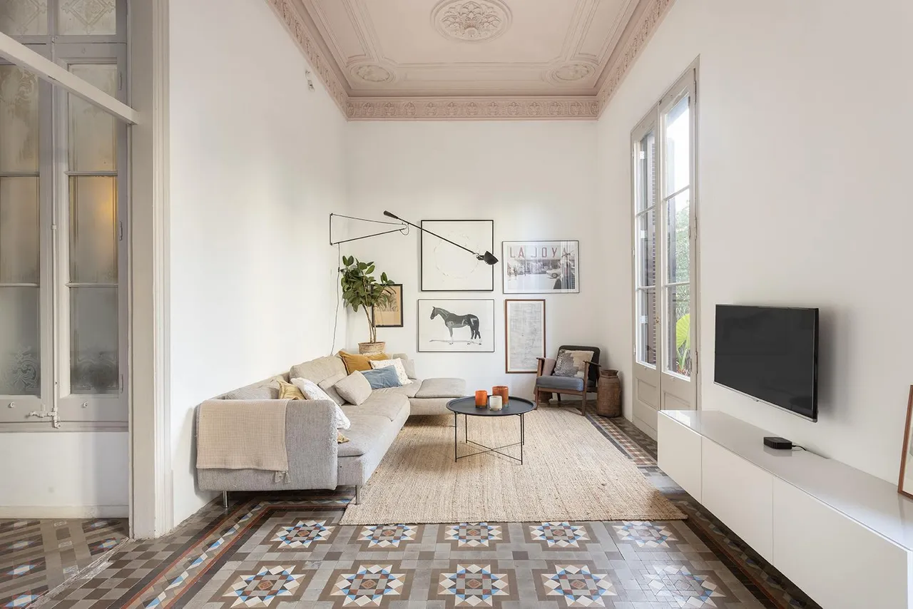living - Piso de 116m² con 6m² terraza en venta en El Born - gallery - 2
