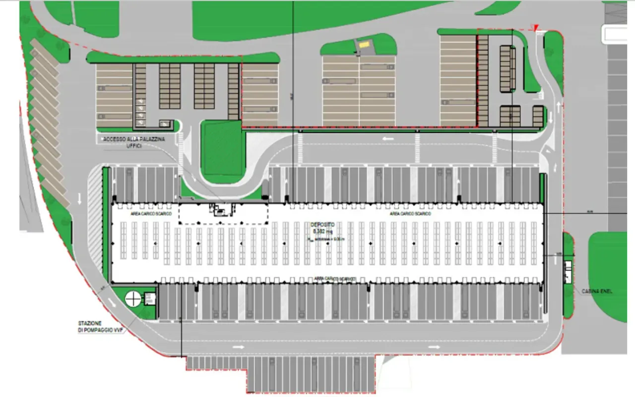 logistics - Bologna Interporto - Logistics - Dils - Plan d'étage - 1