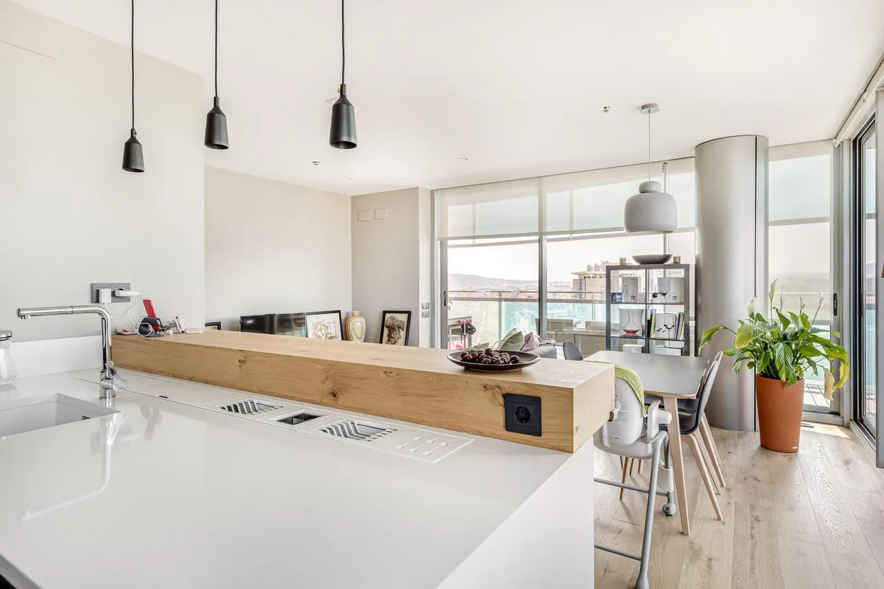 living - 97m² apartment with 46m² terrace for sale in Diagonal Mar - gallery - 7