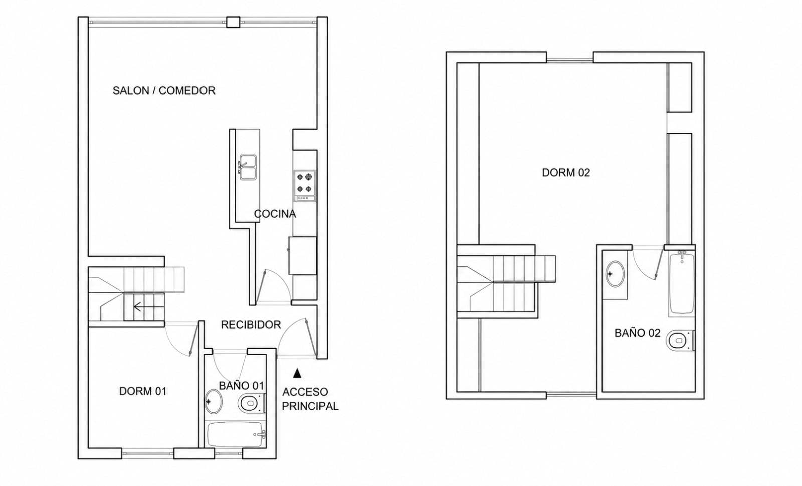 living - Piso de 97m² en venta en El Soto de la Moraleja, Madrid - Plano del piso - 1