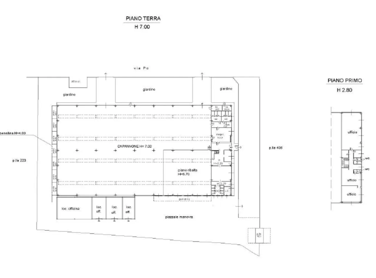 logistics - South-East Milan - Logistics - Dils - Plan d'étage - 1