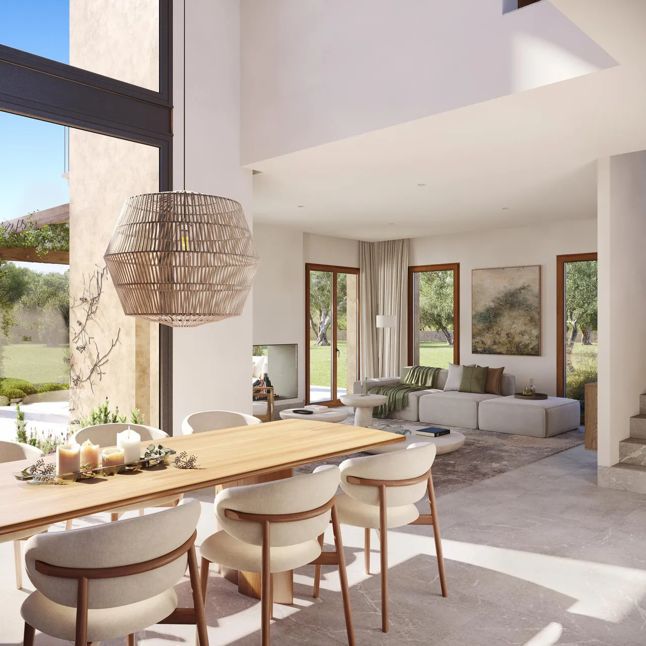 living - Casa rural de 362m² con 975m² de jardín en venta en Alaró - gallery - 8
