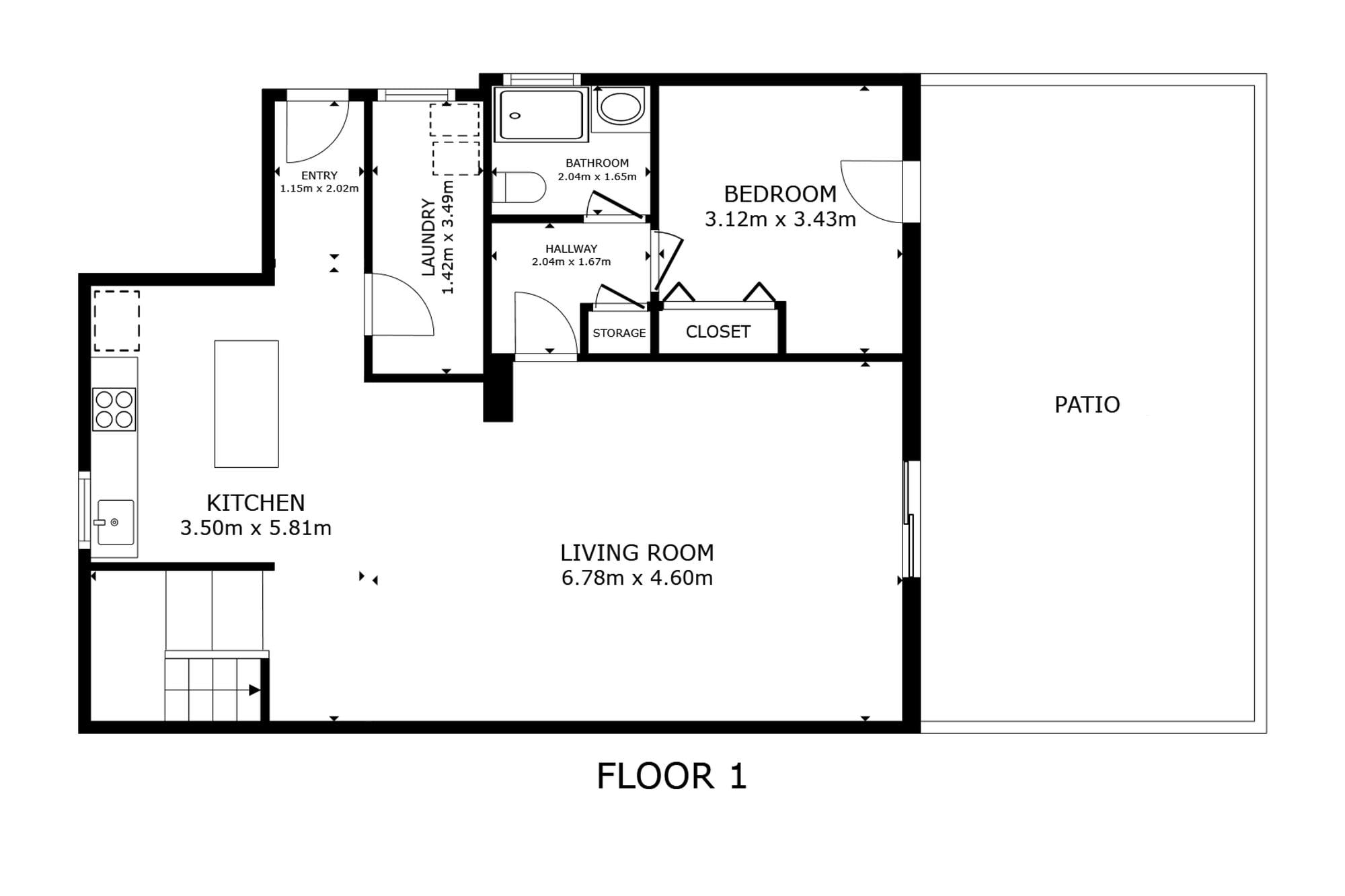 living - Piso de 171m² con 39m² terraza en venta en Palma de Mallorca - Plano del piso thumbnail - 1