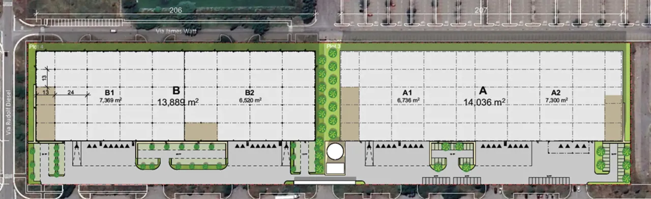 logistics - Parma Morse Logistics Park - Logistics - Dils - Plan d'étage - 1