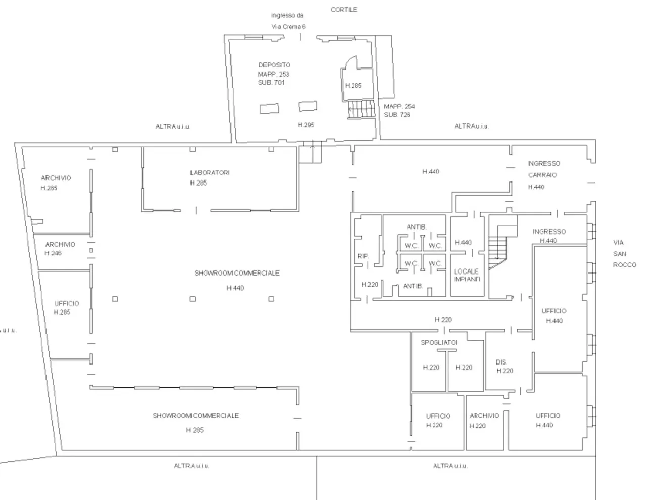 office - San Rocco 17 - Kantoor - Dils - Verdiepingsplan - 1