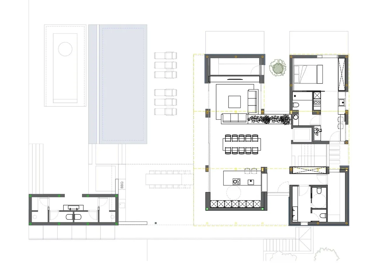 living - Casa / villa de 440m² en venta en Terramar, Barcelona - Plano del piso - 1