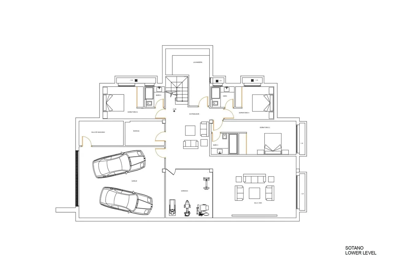 living - Casa / villa de 493m² con 204m² terraza en venta en Nueva Andalucía - Plano del piso - 4