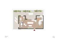 living - Gluck 44 - Living - Dils - Plan d'étage thumbnail - 1