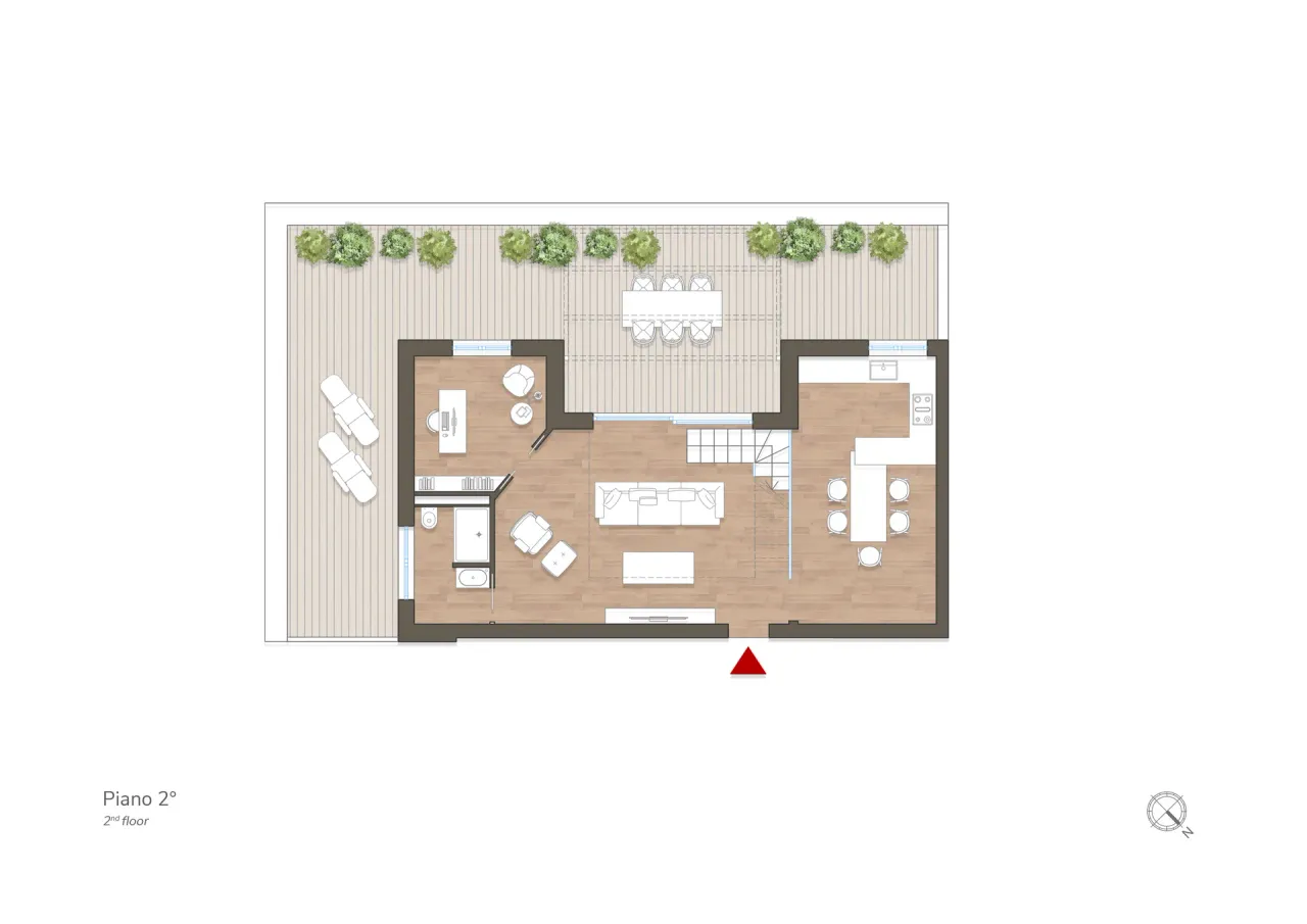 living - Gluck 44 - Living - Dils - Plano del piso - 1